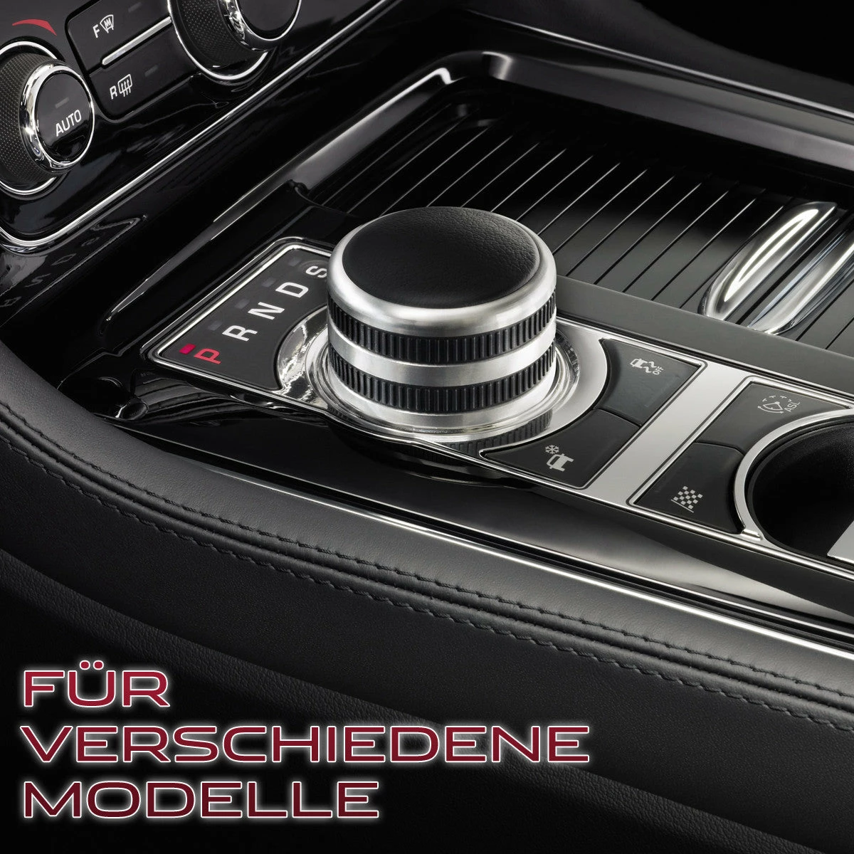 Jaguar Lederabdeckung Gangwahl-Drehschalter 3 Jaguar Lederabdeckung Gangwahl-Drehschalter