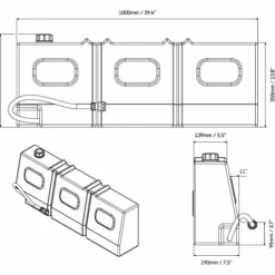 Abgeflachter Wassertank 50 L - Von Front Runner 17 Abgeflachter Wassertank 50 L - Von Front Runner -Auto Verkäufe 2023 front runner slanted water tank WTAN008 8