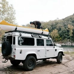 Land Rover Defender 110 (1983 - 2016) Slimline II Dachträger Kit / Hoch - Von Front Runner -Auto Verkäufe 2023 krldt03l 11