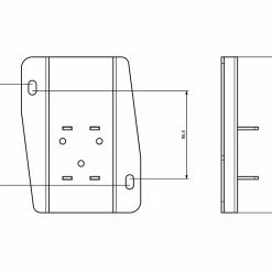 Universal Markisen-Halterung - Von Front Runner -Auto Verkäufe 2023 rrac036 dims
